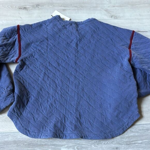 Sundry Quilted Pullover Pigmentmoonlight Sz S NWT - Picture 8 of 8
